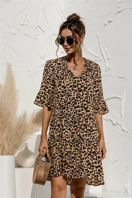 Sommerkleid Mit Tiefer Taille Für Damen | Mini