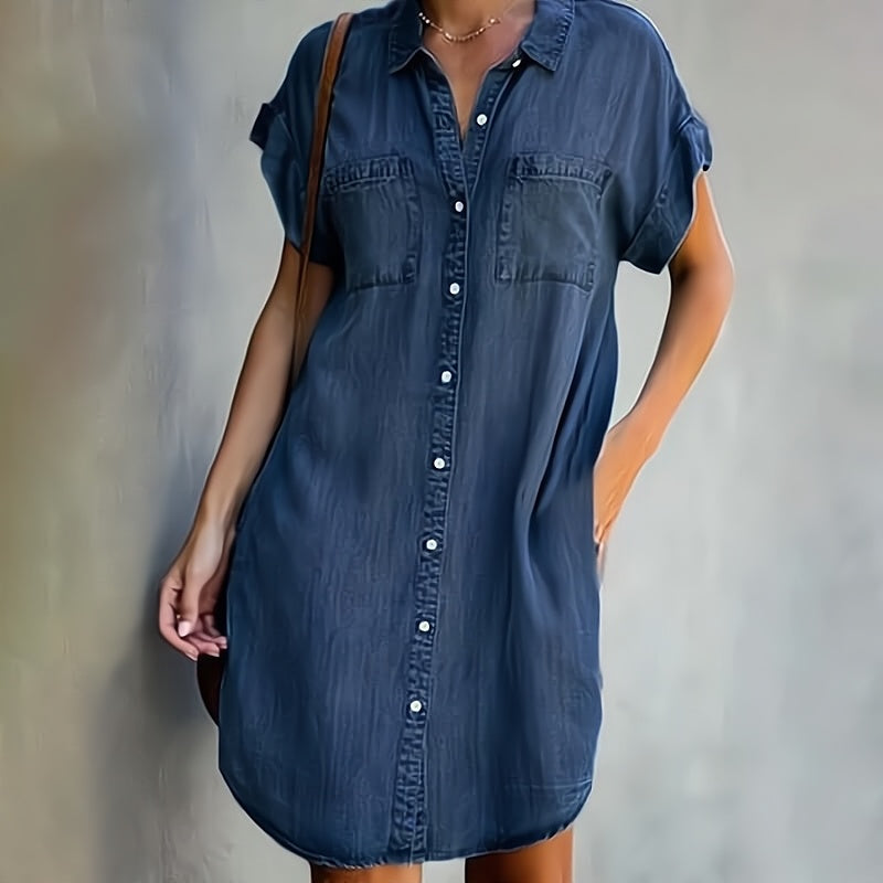 Hemdkleid Mit Knopfleiste Für Damen | Mini