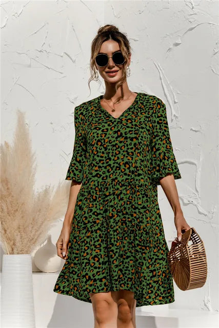 Sommerkleid Mit Tiefer Taille Für Damen | Mini